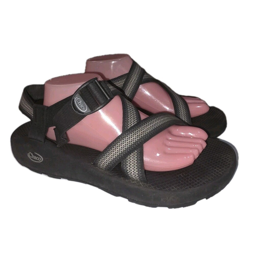 CHACO Z/1 Sz12 Split Gray Classic Hiking Sport Beach Water Outdoor Logo Sandals